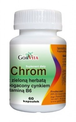 Chrom z zieloną herbatą