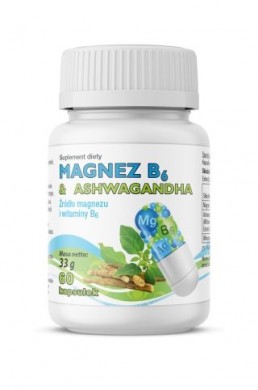 Magnez B6 & Ashwagandha 60 kapsułek